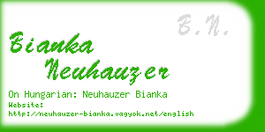 bianka neuhauzer business card